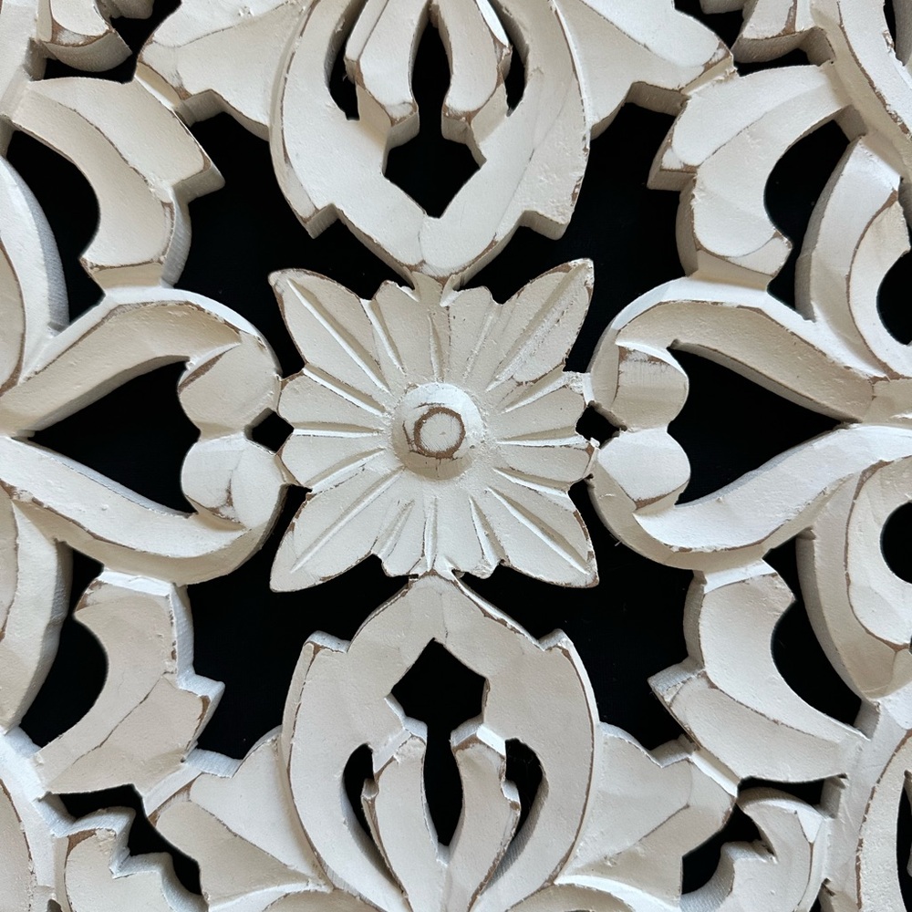 Intricate Cream Wall Art Panel - Picture 3 of 16